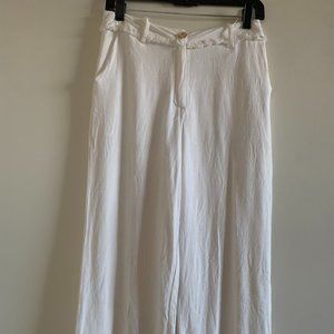 Moon River - White PomPom Pants